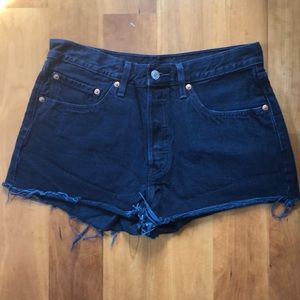 Dark Blue Levi 501 Shorts